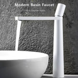 Qubo Tools Brushed Gold Brass Basin Faucet